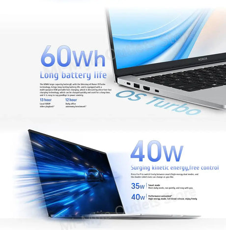 Honor X14 Plus laptop R7-8845HS Radeon 780M 16G+512GB SSD 60Hz IPS Full Eye Screen 14-inch Notebook Win11 - Lootquake