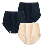 3Pcs/Set Cotton Panties Women Seamless Underwear High Rise Panties Comfort Solid Color Female Underpants Sexy Lingerie M-XXXL