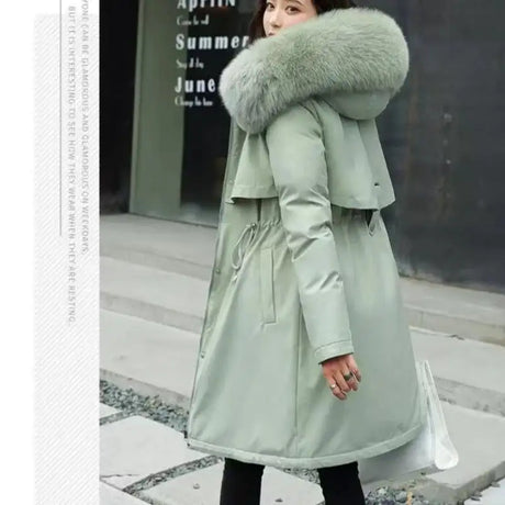 New In Coats & Jackets Women's Winter Padded Jacket Loose Casual Outerwears Fleece Hodded Windbreaker Elegant Office Lady's Coat - Lootquake