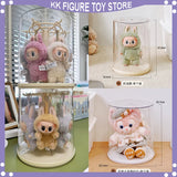 Labubu Pendant Display Box Rotating Transparent Labubu Doll  Storage Blind Box Storage Display Dustproof And Moisture-Proof