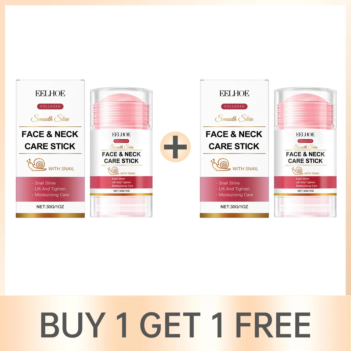 Collagen Cream Stick for Face Firming Reduce Neck Fine Lines Improve Sagging Skin Increase Elasticity Tightening Snail Neck Care
