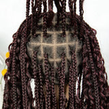 32" Natural Boho Knotless Braids Wig | HD Lace Front | Baby Hair | Synthetic