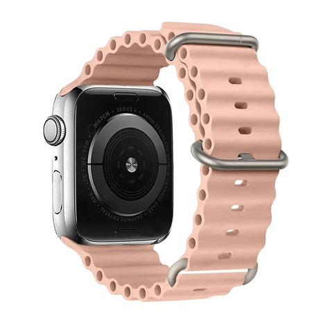 Silicone Strap For watch band 44mm 40mm 49mm 45mm 41mm 38mm accessorie correa bracelet iWatch Ultra 2 series 7 6 5 se 8 9 - Lootquake