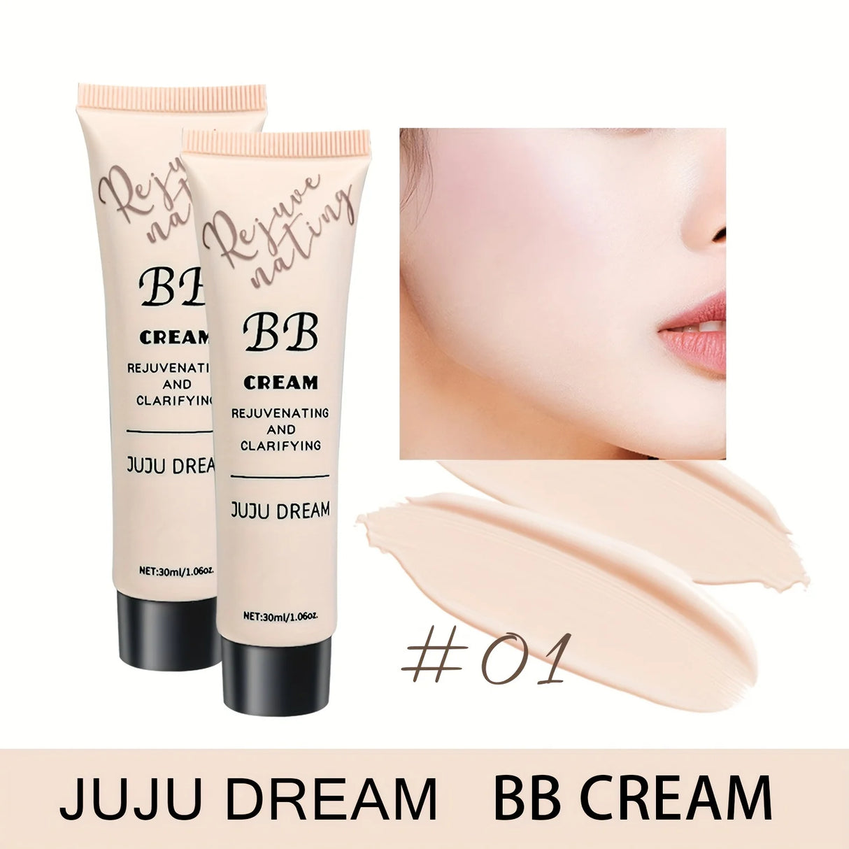 BB crème anti-cernes naturelle, fond de teint hydratant et nourrissant, waterproof et longue tenue, couvrance totale, convient à toutes les peaux