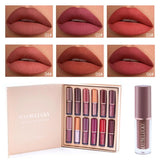 Essential Oil Moisturizing Lipstick Set 12 Colors Matte Lip Gloss Long-Lasting Fashion Makeup Gift Set Lipstick For Women