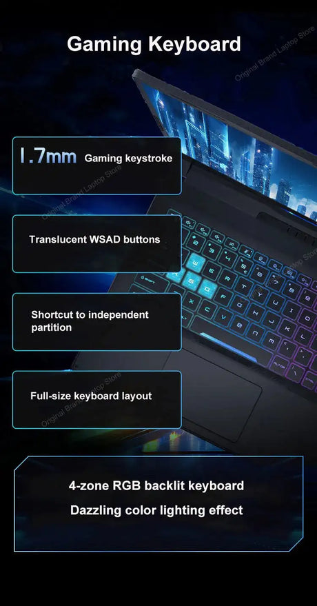 2024 MSI Katana A17 AI Laptop 17.3 Inch 2.5K QHD 240Hz IPS Screen Netbook AMD Ryzen R9-8945HS 16GB 1TB RTX4060 Gaming Notebook - Lootquake