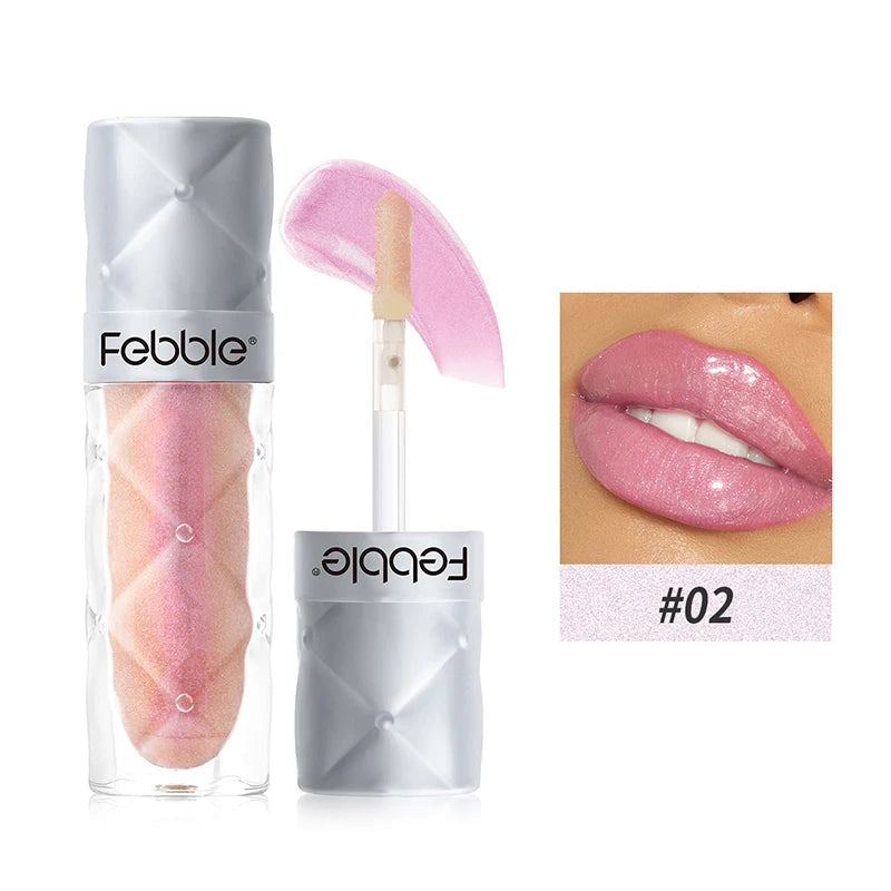 Glitter Lip Gloss Plumping Lips Glaze Mirror Flash Glossy Lipstick For Women Sexy Long Lasting Waterproof Diamond Lips Makeup