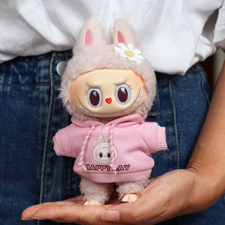 17cm Labubu Outfit Clothes Hoody Jeans Leisure Sports Set Kawaii Decor Ropa Labubu Accessories Doll Little Clothes DIY Kids Gift - Lootquake