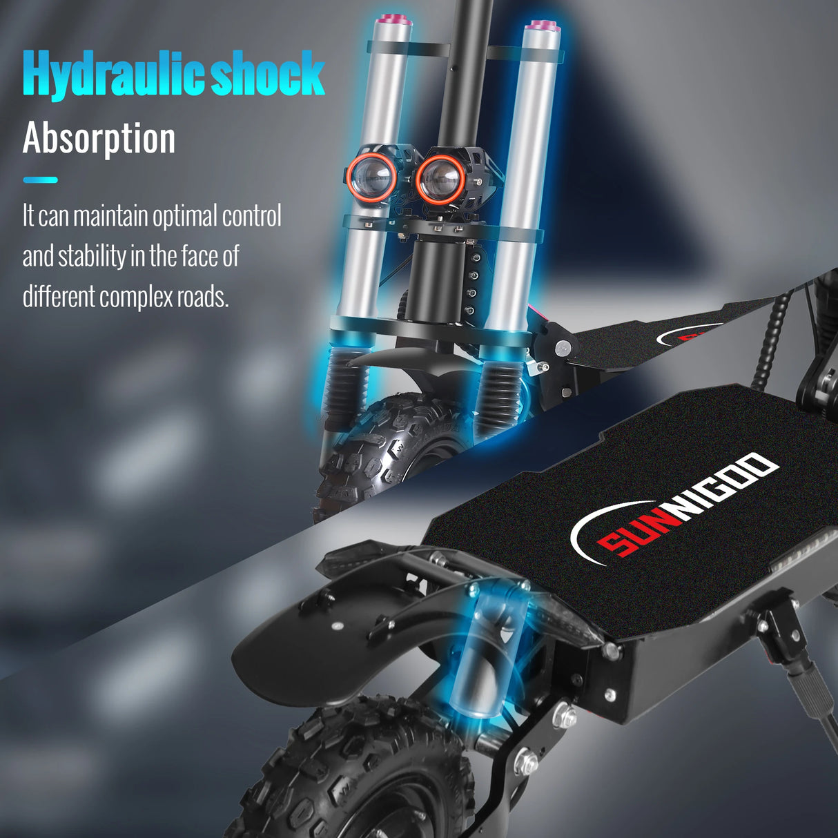 6000W Powerful Electric Scooter 60V 38Ah Max Speed 85km/h 100kmRange 11'' Tires Dual Shock Absorbing Folding EScooter for Adults