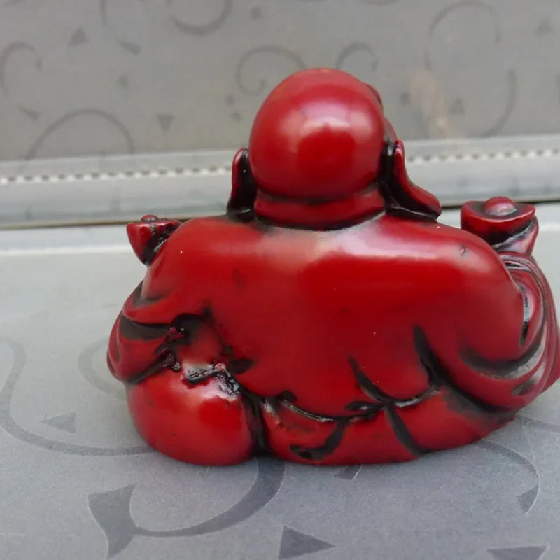 Resin Smile Buddha Decoration Feng Shui Buddha Sculpture Decoration Technology of Maitreya Buddha Desktop Decoration Sculpture