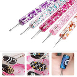 YIKOOLIN 20pcs Nail Art Brush Set UV Gel Polish Pen Acrylic Nail Design Kit DIY Painting Tools for Nail Artistry