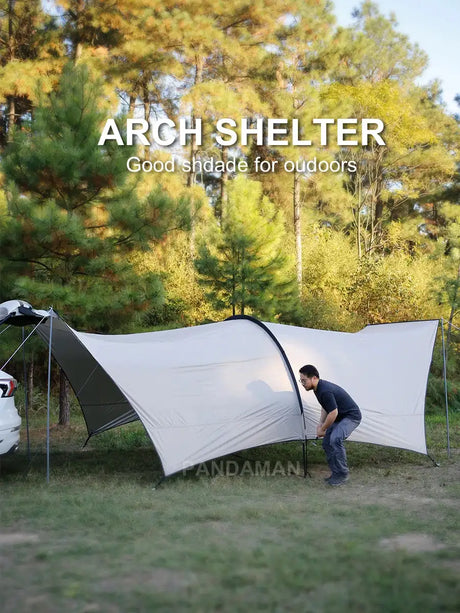 Large Camping Dome shelter Fire shelter Bull shelter type tent oversized habi tarp shelter Habitat Tunnel type Camping Shelter - Lootquake