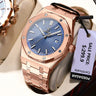 POEDAGAR Classic Men's Watches Fine Steel Original Quartz Watch for Man Luminous Date Waterproof Wristwatch Trend Fashion New - Lootquake