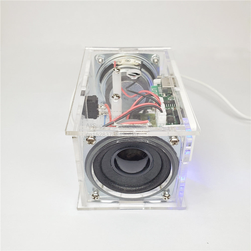 Kit de altavoz Bluetooth para bricolaje, electrónica, proyecto de soldadura, práctica de soldadura, ensamblaje, kit electrónico para bricolaje, componente, altavoces de 2 x 3 W