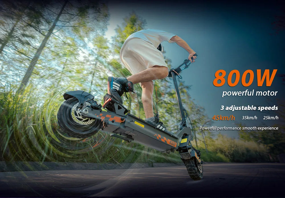 KuKirin G2 Folding Electric Scooter 800W Brushless Motor 10 Inch Vacuum Off-Road Tire EScooter 48V 15AH Battery Max Speed 45km/h