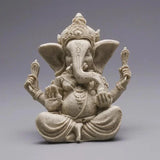 Estatua de elefante de Buda Ganesha de piedra arenisca, escultura hecha a mano, figura de elefante, accesorios de decoración del hogar