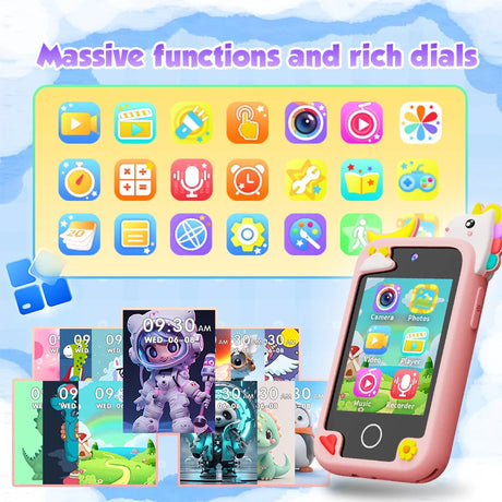 New Mini Phone Children Toy Musical Unicorn Dinosaur Baby Mobile Camera MP3 Player Educational Toys Kids Christmas Birthday Gift - Lootquake