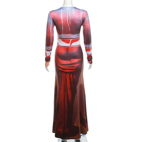 Spring Autumn Women Long Sleeve Party Club Streetwear Bodycon Fall Long Dress Wholesale Items For Business - Lootquake