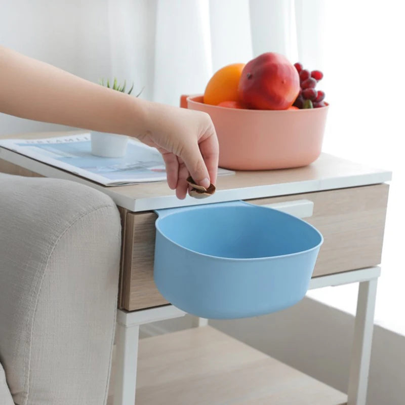 Hanging Kitchen Waste Bin Large-Capacity European-Style Cabinet Garbage Can Holder Trash Container Plastic Storage Box