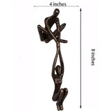 Figura de hombre levantando a mujer, estatua artística, escultura de amante, adorno para decoración de escritorio del hogar, escultura de pareja bailando, arte creativo.