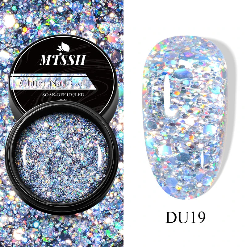8ml Super Shine Silver Metal Painting Gel Nail Polish High-density Mirror Effect Semi Permanant Nail Art Manicure Varnish