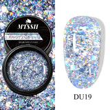 8ml Super Shine Silver Metal Painting Gel Nail Polish High-density Mirror Effect Semi Permanant Nail Art Manicure Varnish