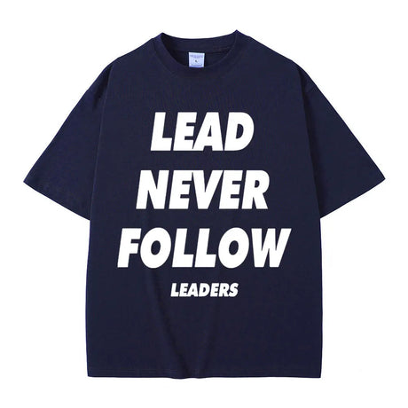 Rapper Chief Keef Lead Never Follow Leaders T Shirts Men Women Fashion Hip Hop Vintage T-shirt Cotton Casual Oversized T-shirts - Lootquake