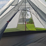 Ultralight Pyramid Tent‘s Inner Tent Outdoor Rodless Summer Mesh Tent Portable Backpacking Hiking Camping Teepee Inside Tent - Lootquake
