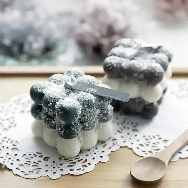 Molde para velas navideñas, hecho a mano, de silicona 3D, para jabón, velas aromáticas, decoración del hogar
