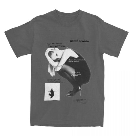 Mens T Shirt Ariana Grandes Eternal Sunshine Tracklist Album T-Shirts 2024 Music Tour Tee Shirt Casual Cotton Clothing Plus Size - Lootquake
