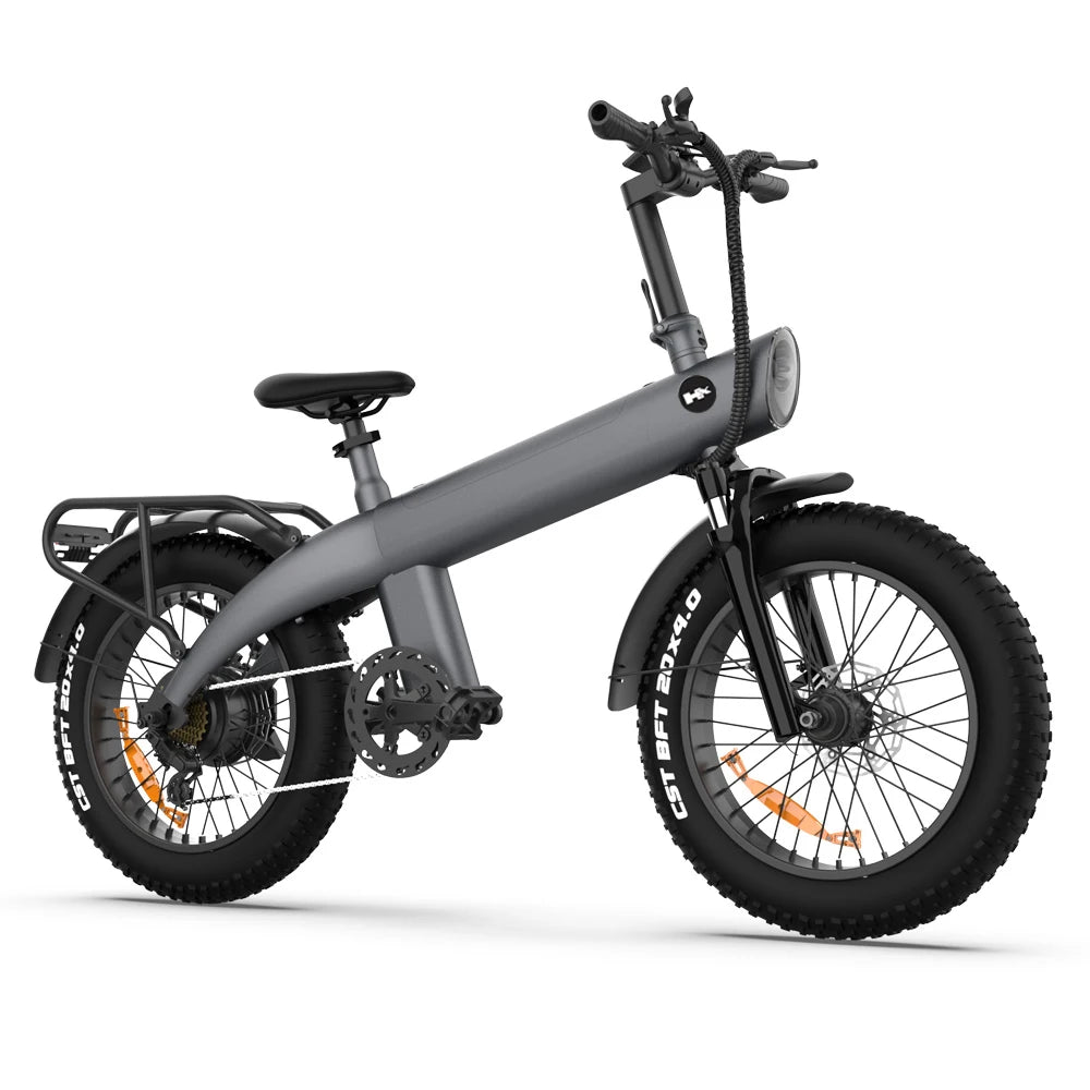 Bicicleta eléctrica para adultos HX Q20PRO de 2000 W, 48 V, 20 Ah, batería extraíble, plegable, neumáticos anchos de 20 pulgadas.