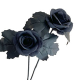 Halloween Decoration Artificial Flowers Bouquet With Pumpkins & Black Roses, Halloween Table Centerpiece For Dining Living Room