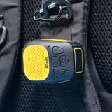 Altavoz portátil inalámbrico con Bluetooth 5.3 y correa magnética con clip, pequeño para ciclismo y senderismo.