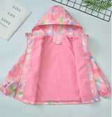 Girls Korean Polar Fleece Outdoor Jacket 4-12 Yrs Children's Autumn Winter Thickened Hooded Windbreaker Kids Girl's Fashion Coat