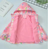 Girls Korean Polar Fleece Outdoor Jacket 4-12 Yrs Children's Autumn Winter Thickened Hooded Windbreaker Kids Girl's Fashion Coat