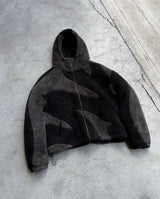 European and American Street Harajuku Clothing Hip-Hop Personality Oversized Loose Coat Retro Casual Trendy Brand Zipper Jacket - Lootquake
