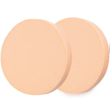 6/2Pcs Facial Powder Foundation Puff Round Shape Portable Soft Cosmetic Puff Makeup Foundation Sponge Wet Dry Use Beauty Tools