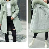 New In Coats & Jackets Women's Winter Padded Jacket Loose Casual Outerwears Fleece Hodded Windbreaker Elegant Office Lady's Coat - Lootquake