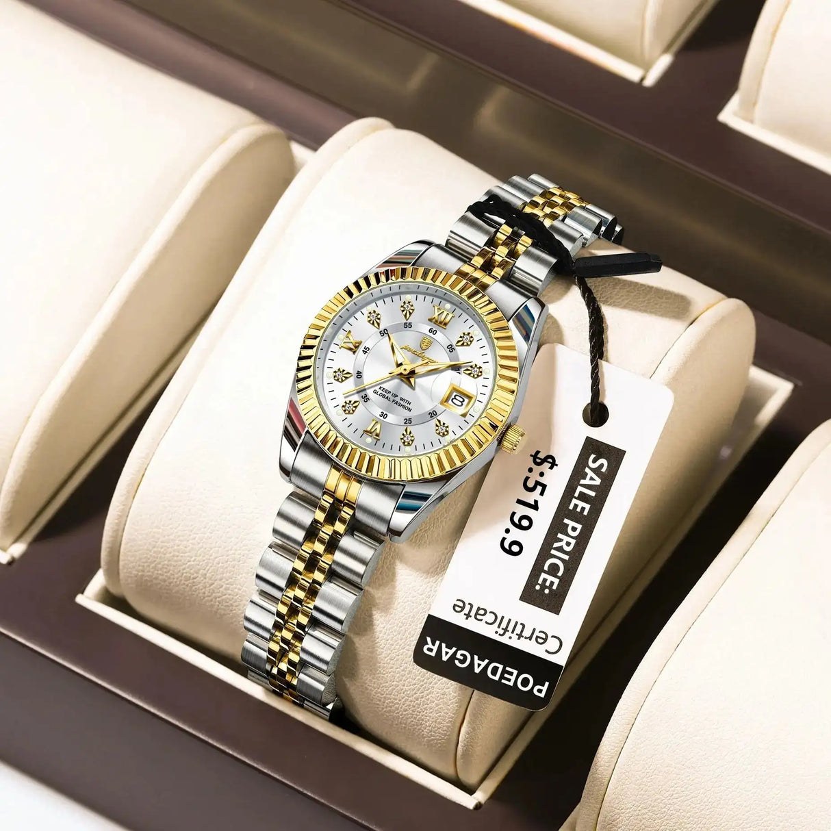 POEDAGAR Luxury Elegant Watch for Women Waterproof Luminous Date Ladies Watch Stainless Steel Quartz Women's Watches Girl Reloj - Lootquake