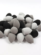 30 Beauty Eggs (Esponjas de Maquillaje) Esponja de Belleza Mixta para Base de Maquillaje, Líquida, en Crema y en Polvo Sin Impurezas, Multicolor C