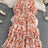 Summer New Off Shoulder  Wrap Waist to Show Thin A-line Fragmented Cake Dress Women's Beach Vacation Chiffon Long Dress GD820 - Lootquake