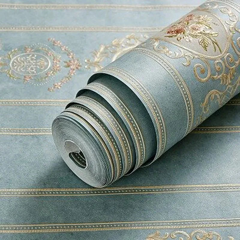 53cm Self adhesive warm European style simple living room bedroom bedside background wall paper wallpaper With pattern Decortion