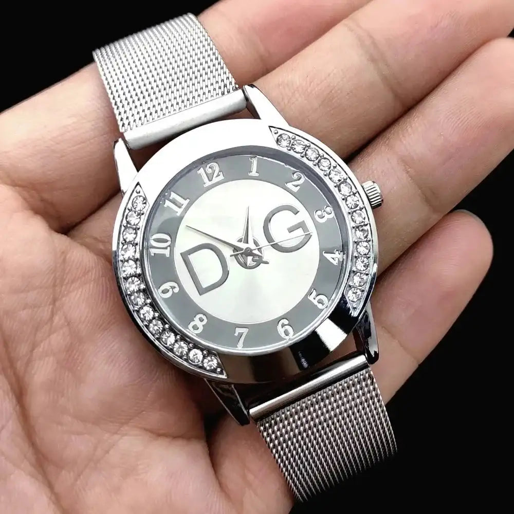 2025Hot Sale European Fashion Watch Women Luxury Brand DQG Quartz Watch Reloj Mujer Casual Stainless Steel Ladies Clock - Lootquake