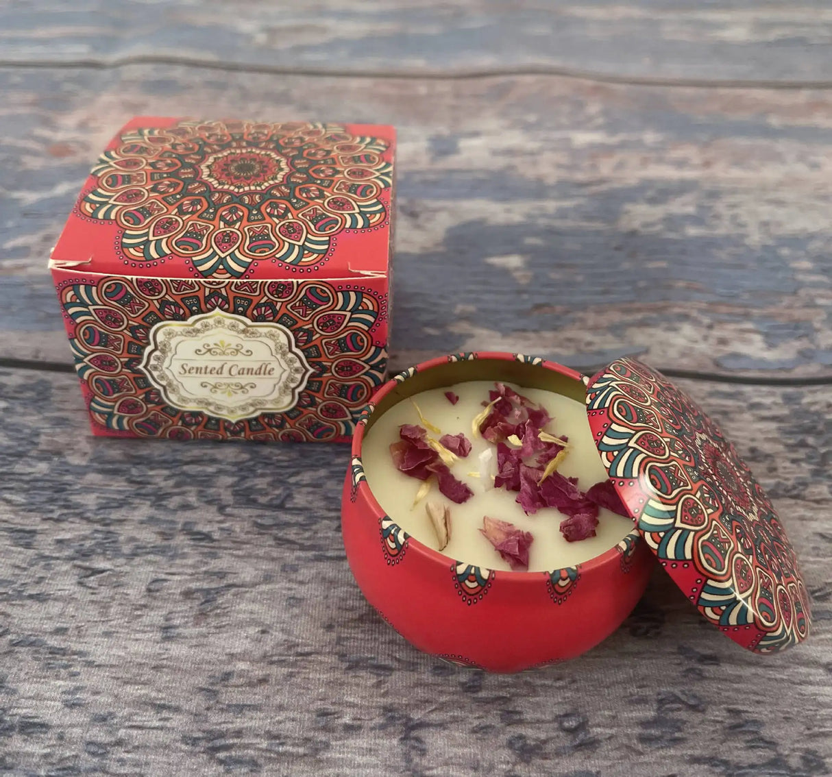 Dried Flower Aromatherapy Soy Candle Plant Essential Oil Incense Candle Deodorant Refreshing Aromatherapy Candle Birthday Candle