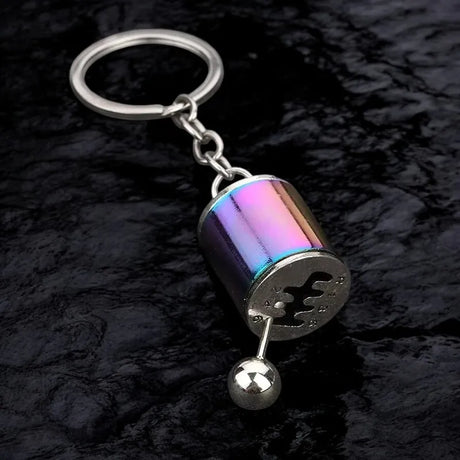 Personalized Keychain Creative Metal Mini Car Parts Manual Transmission Auto Keyring Accessories Key Ring Chain Men Lover Gift - Lootquake