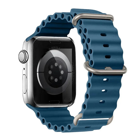 Silicone Strap For watch band 44mm 40mm 49mm 45mm 41mm 38mm accessorie correa bracelet iWatch Ultra 2 series 7 6 5 se 8 9 - Lootquake