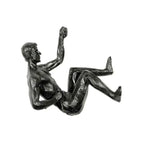 Escultura de resina de atleta moderna y sencilla para Navidad de 2024, escultura creativa de hombre escalador, escultura de pared acabada a mano para arte mural.