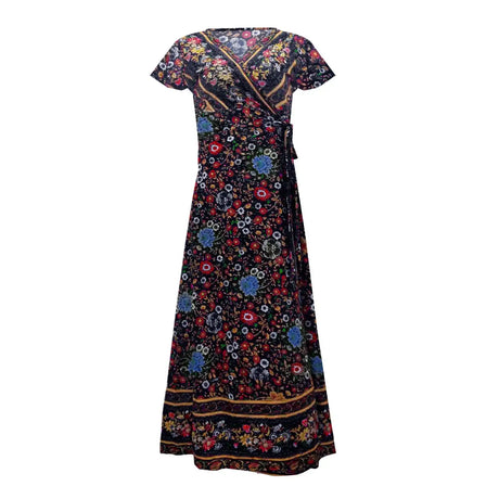 2024 Summer Leisure Hot Sale Holiday Printed Dress Sexy Long Dress Women's Wear - Lootquake