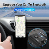 Receptor y transmisor de audio Bluetooth 5.0 2 en 1, adaptador inalámbrico de música estéreo con entrada AUX USB de 3,5 mm y micrófono para coche, altavoz, TV y PC.