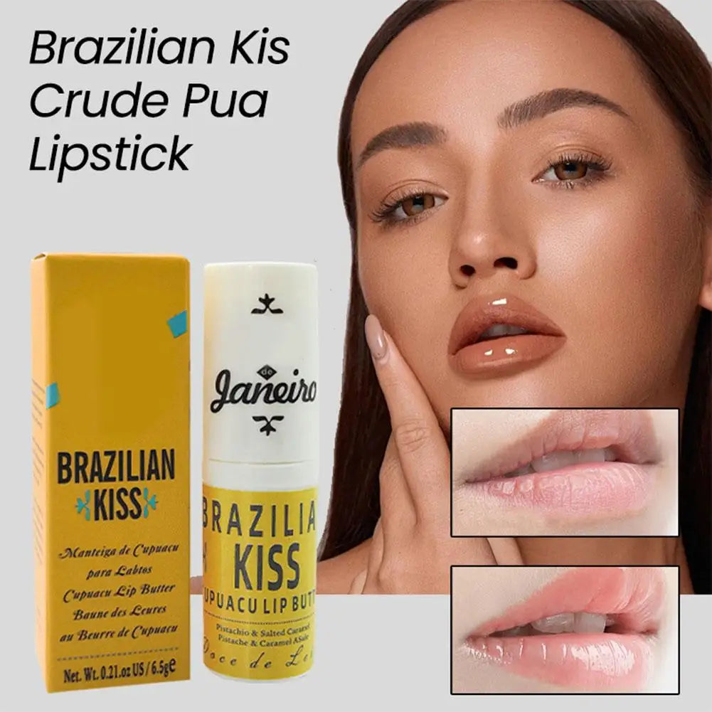 New For Brazil Kiss Lip Balm Moisturizing Lipstick Long Lasting Anti Drying Reducing Lip Lines Deep Nourishing Lip Care Makeup